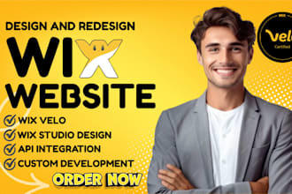 design custom wix velo wix  code wix studio wix website wix customization