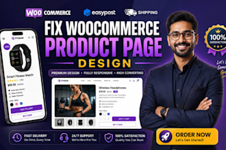 fix woocommerce premium theme fitness tech gadgets store product page design