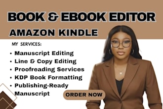 be your line editor, copyediting, proofread manuscript for kdp