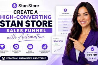 create a high converting stan store sales funnel with automation