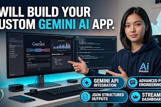 build a custom google gemini ai app and integrate gemini API