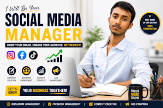 do social media management and content creation