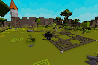 build a high quality roblox map,roblox map design, environment and roblox studio