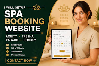 set up acuity scheduling fresha vagaro spa website booking koala booksy