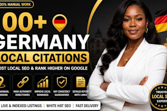 build 100plus  germany local citations backlinks for local seo ranking