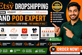 do etsy dropshipping from amazon, cj, aliexpress  pod expert