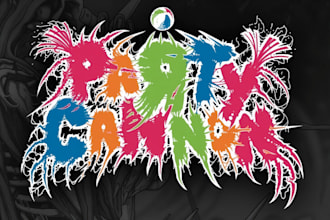 create creative metal band logo