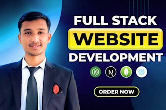 do full stack custom website development as full stack developer