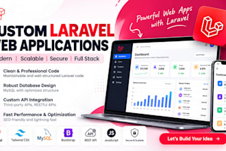 build a custom laravel web application or saas
