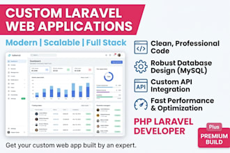 build a custom laravel saas web application