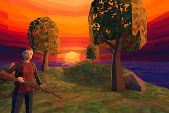 do ps1 ps2 n64 style low poly 3d model, retro psx character and game assets