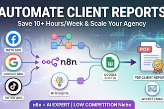 automate agency client reporting with n8n