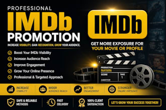 promote your movie or profile on imdb for higher visibility