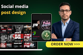 design eyecatching social media posts and flyers for u brand
