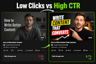 design clickable youtube thumbnails for faceless automation channels