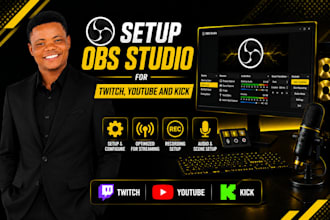 setup configure obs studio for live streaming recording