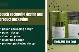 do pouch packaging design, mylar bag, stand up pouch and product packaging