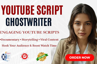 write engaging youtube script video script for documentaries and storytelling