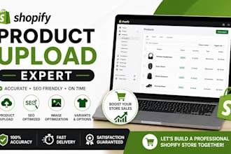 upload products to shopify store with SEO