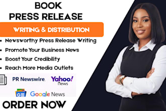 distribute press release, book press release, public relations, PR distribution