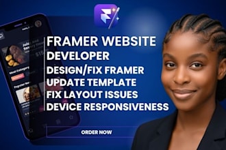 update framer website development framer website design fix framer developer
