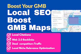 do 21000 google maps and rank business in local 3 pack, gmb local SEO