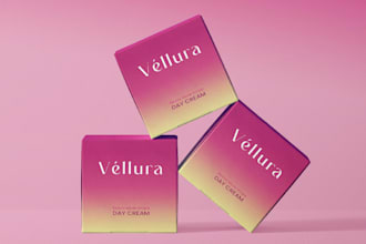 design cosmetic packaging  skincare label for beauty products
