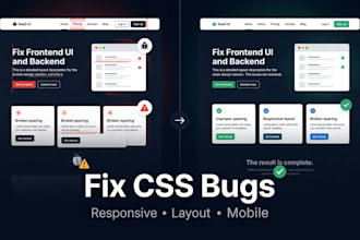 fix responsive HTML, CSS, tailwind, or react issues fast