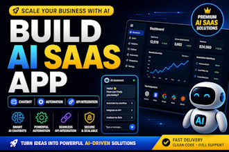 develop ai saas web app, ai chatbot integration, ai automation, api integration