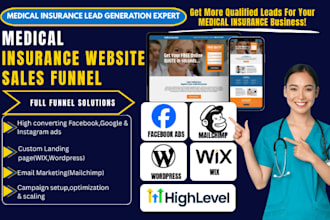 get medical insurance leads medicare ppv aca website ipv healthcare landing page