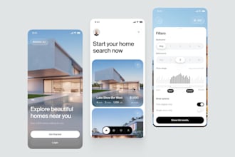 build an event management mobile app and real estate app