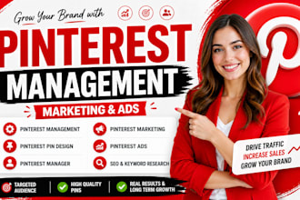 be your pinterest manager for its marketing and ads