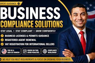 help you get your business licenses, renew registered agent and vat registration
