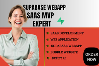 create an bubble ai powered saas mvp web app using supabase and replit ai
