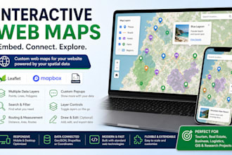 create an interactive web map for your website using leaflet or mapbox