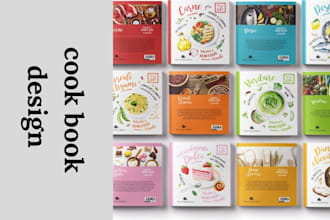 design ebook cover, book cover design, cookbook cover, cook book, kindle cover