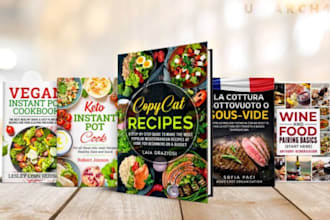 design book cover design, ebook cover, cook book cover, book cover, book design
