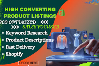 do high coverting shopify SEO product listing
