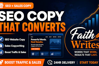 write SEO website copy and sales copy that converts
