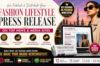distribute fashion lifestyle press release to worldwide news sites