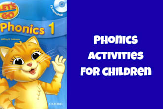 create english worksheets, esl resources, and phonics activities for children