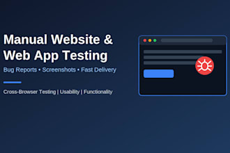 manually test your website for bugs