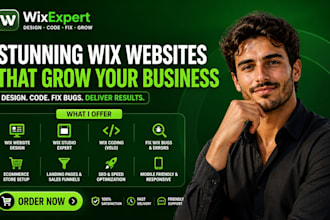 design wix website wix studio wix coding fix wix bugs wix expert ecommerce