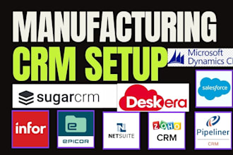 setup salesforce infor epicor sap netsuite zoho pipeliner deskera sugarcrm md365