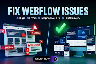 fix, edit and customize your webflow website professionally