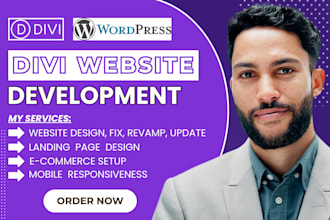 build divi wordpress website redesign revamp wordpress divi landing page divi 5
