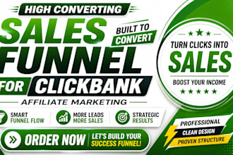 build a high converting sales funnel for clickbank affiliate marketing