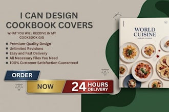 design cookbook cover, book cover design, cookbook, ebook cover, kindle cover