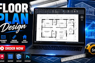 design architectural floor plan and 2d house layout fast