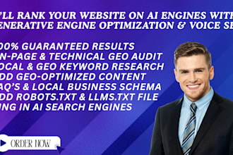 rank your website on ai search engines using GEO and voice SEO